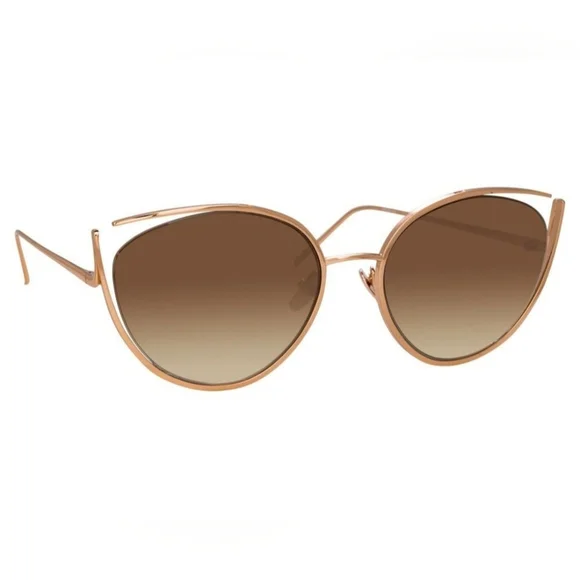 Linda Farrow Luxe Fontaine Cat Eye Sunglasses - Picture 2 of 11